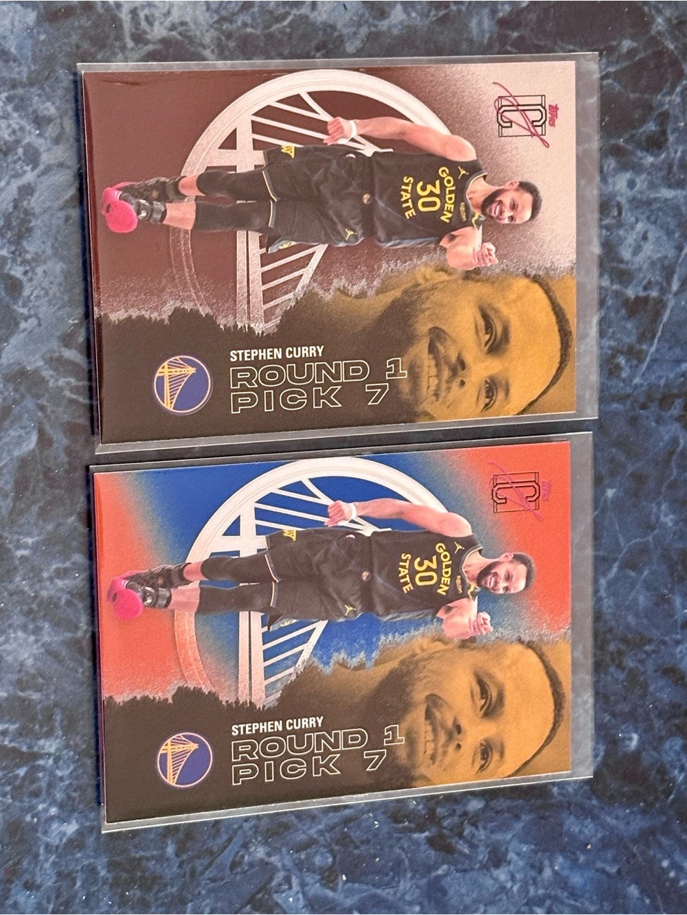 Stephen Curry Topps Class Signature Blue/Orange and Brown Cards Warriors